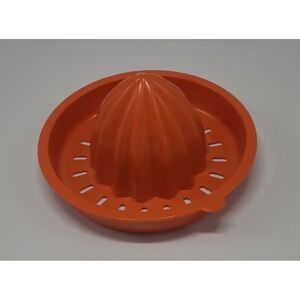 Vitnage 1970s Orange Tupperware Citrus Juicer Reamer